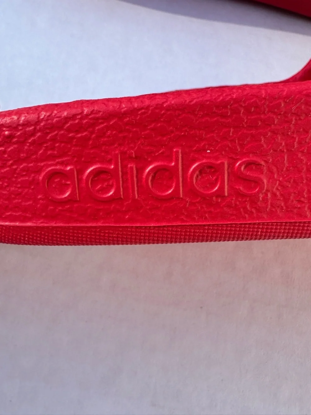 Adidas Adilette Unisex Red Slide Sandal Flip Flop - Youth Kids 13C / 13K